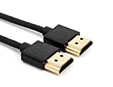 Sewell Direct Thin Black High Speed HDMI Cable 3ft, Dolby Vision HDR for Apple TV 4K, Xbox One X, PS4 Pro, 4K Blu Ray and Other HDMI 2.0 Devices, SW-32997-3