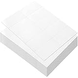 Index Note Cards for Studying, Blank Flashcard Sheets (100 Perforated Paper Sheets, 1000 Printable Business Cards)