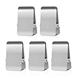 Stainless Steel Chip Bag Clips,Large Heavy Duty Clip for Office Kitchen School,Great for Paper/Food/Photo,DIY Clamps for Record Text (5Pcs+1Pcs)-BURLIHOME