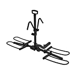 Hyperax Volt eco - 2 E Bike Mounted Bike Rack Carrier - for 2-inch Hitch - Up to 2 X 60 lbs MTBs, EBikes, Road Bikes with up to 5-inch Fat Tires - Suitable for SUV, Trucks, Sedan, NO RV USE!