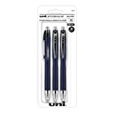 uniball Jetstream RT Retractable Ballpoint Pens with 0.7mm Fine Point, Black, 3 Count