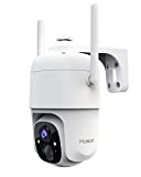 2K Wireless Security Camera, MUBILIFE 360° Pan Tilt Outdoor Cameras for Home Security, Battery Powered, IP66 Waterproof, AI Motion Detection, Color Night Vision, Siren & Spotlight, 2.4G WiFi
