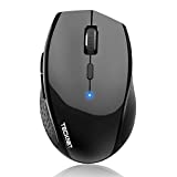 Bluetooth Wireless Mouse, TECKNET 3200 DPI Computer Mouse, 24-Month Battery Life and 6 Adjustable DPI Levels, 6 Buttons Compatible with Ipad Pro/ Laptop/Surface Pro/Windows Computer/Chromebook-Black