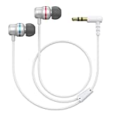 KIWI design Noise-Isolating in-Ear Headphones Compatible with Quest 2 / Rift S Accessories, Earphones with Custom Silicone Earbuds Caps (White)