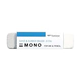 Tombow 57302 MONO Sand and Rubber Eraser, 1-Pack. Easily Erase Pencil and Ink Markings Without Damaging Paper