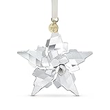 Swarovski Annual Edition 2021 Ornament, Clear Swarovski Crystals with Champagne Gold Tone Finish Metal, Part of the Swarovski Annual Edition Collection