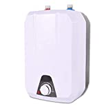 110V Electric Water Heater Kitchen Household Electrical 8L Huge-Tank Hot Water for Kitchen Washing Faucet 1500W, IPX4 Water-Proof Level
