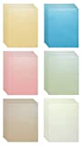 Metallic Shimmer Pearlescent Paper, 100 Sheets, 110 gsm, 29 lb Bond, Double Sided, Letter Size 8.5 x 11 inch, for Arts & Crafts, 6 Assorted Colors, by Better Office Products, 100 Pack