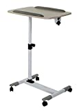 Mount-It! Rolling Laptop Cart | Heavy-Duty Mobile Laptop Desk with Wheels | Height Adjustable Tilting Bedside Sofa Couch Recliner Tray with Wheels (MI-7946)