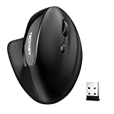 Rechargeable Wireless Mouse, TECKNET 2400 DPI Ergonomic Vertical Mouse, 6 Buttons for Laptop, MacBook, PC, Windows, OS System