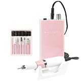 Makartt MALORY 30000RPM Nail Drill Machine Rechargeable Portable Electric E File Remove Acrylic Gel with Nail Bits