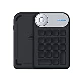 HUION Mini KeyDial KD100 Wireless Express Key Remote Control Shortcut Keyboard with Dial 18 Customized Express Keys for Graphics Drawing Tablet, PC, Mac, Laptop, Surface Pro