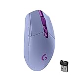 Logitech G305 LIGHTSPEED Wireless Gaming Mouse, Hero 12K Sensor, 12,000 DPI, Lightweight, 6 Programmable Buttons, 250h Battery Life, On-Board Memory, PC/Mac - Lilac