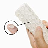 Dampone Cabinet Door Rubber Bumpers 100 Pcs Self Adhesive Sound Dampening Clear Bumper Pads for Drawers, Table Tops, Cupboard, Picture Frames, Glassware and Furniture (Hemispherical)