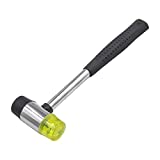 Luomorgo Dual Head Nylon Rubber Hammer Soft Mallet Leather Working Hammer for Jewelry, Leather Crafts (30mm/1.18 inch)
