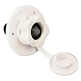 CAMPER MATTERS RV Water Inlet. Durable Plastic City Water Inlet with Check Valve. for RV, Camper, Motorhome, White and Black