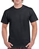Gildan mens Heavy Cotton T-shirt, Style G5000, Multipack Shirt, Black (2-pack), Medium US