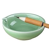 MULHUE Pottery Porcelain Multifunctional Ink Dish for Chinese Calligraphy and Sumi-e Painting(Jade Green)