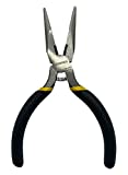 BOOSDEN Needle Nose Pliers 5 inch with Side Cutters, Small Needle Nose Pliers Mini, Long Needle Nose Pliers for Electronics, Jewelry Making, Side Cutting Pliers for Working in Tight Areas