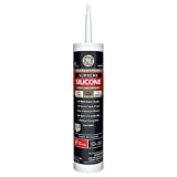 GE Sealants & Adhesives M90007 Supreme Silicone Kitchen & Bath Sealant, 10.1oz, White