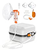 Nebulizer Machine for Adults and Kids - Portable Nebulizer with 1 Set Reusable Accessory, Low Noise Desktop Asthma Compressor Nebulizer & Jet Nebulizers for Home Use