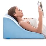 NOFFA Reading Pillow, Memory Foam Ergonomic Wedge Pillow, Adult Bed Rest Pillows, Back Support for Sitting Up in Bed, Backrest Lounge Cushion, Leg Elevation Pillow, Incline Cushion with washable cover