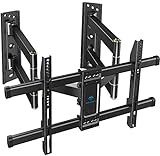 Corner TV Wall Mount Full Motion- Corner TV Bracket Fits 37-70 Inch LED, LCD 4K Flat Curved Screen TVs- Hold up to 99 lbs Max VESA 600x400 W/Tilt, Swivel and Level