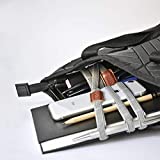 Beblau TWIST PACK Electronics Organizer for Office Home, Working from Home Accessory Solution Portable Personal Organizer Attachable to Laptop Notebook (S & L included) - GREAT GIFT! GREY