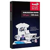 Koala Sublimation Paper 120 Sheets No Pizza Wheel for Personalize Your Gift 120gsm 11x17inch