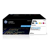 Original HP 410A Black, Cyan, Magenta, Yellow Toner Cartridges (4-pack) | Works with HP Color LaserJet Pro M452 Series, HP Color LaserJet Pro MFP M377, M477 Series | CF410AQ