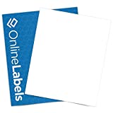 Sticker Paper, 10,000 Sheets, Matte White, 8.5 x 11 Full Sheet Label, Inkjet or Laser Printer, Online Labels