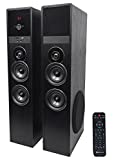 Rockville TM80B Black Home Theater System Tower Speakers 8' Sub/Bluetooth/USB