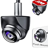 210° FOV Front/Backup Camera, Adjustable Lens OEM Mini Style, Screw-Free Easy Install, Side/Rear View Camera, Certified IP69 Waterproof, 0.005Lux Low Light, 12/24V SUV/Pickup Truck/RV/Van/Camper/Bus