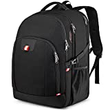 Extra Large Laptop Backpack, TSA Friendly Travel Backpack with Laptop Compartment Fit 18.4 Inch Notebook for Men & Women, Anti Theft USB Carry on College Business Work Backpack - Black