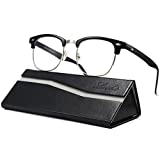 Livhò Blue Light Blocking Glasses, Phone TV Computer Gaming Glasses, Anti Eyestrain/Filter Ray Lens, Sleep Better for Women Men (*Light Black)