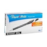 Paper Mate 85585 Flexgrip Elite Stick Ballpoint Pens, Fine Point, Black, 12-Pack