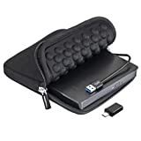 ROOFULL External CD DVD +/-RW Drive USB 3.0 Type-C Portable CD DVD ROM Optical Disc Drive Player Burner Rewriter with Protective Carrying Case for Laptop PC Windows 11/10/8/7, Mac MacBook Pro/ Air