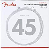 Fender 7250 Bass Strings, Nickel Plated Steel Roundwound, Long Scale, 7250M .045-.105