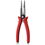 NEIKO 02038A 6-in-1 Wire Service Tool | 8-1/2' Length | Gripper, Crimper, Stripper, Cutter, Extractor, Electrician Plier