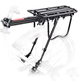 Rear Bike Rack Bicycle Cargo Rack Quick Release Adjustable, with Fender Quick Release Mountain Road Bicycle Rear Racks 110-165 lbs Capacity Universal, Capacity Easy to Install Black