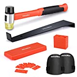 ValueMax Laminate Wood Flooring Installation Kit with Solid Tapping Block, Wider Heavy Duty Pull Bar, Reinforced Double-Faced Mallet with Non-Slip Soft Grip, Foam Kneepads, 30-Piece Spacers