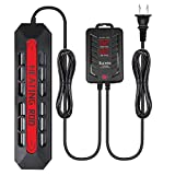 Buinto Aquarium Heater, 1200W Fish Tank Heater, Double Tube Heating, Rapid Heating, Energy Saving, LED high-Definition Digital Controller, Suitable for sea Water and Fresh Water