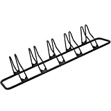 CyclingDeal 5 Bicycle Floor Type Parking Rack Stand - for Mountain MTB and Road Bike Indoor Nook Garage Storage - 5 Bikes