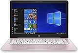 HP 2022 Stream 14' HD Thin and Light Laptop, Intel Celeron N4000 Processor, 4GB RAM, 64GB eMMC, HDMI, Webcam, WiFi, Bluetooth, 1 Year Office 365, Windows 11 S, Rose Pink, IFT 32GB USB Drive