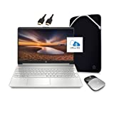 2022 Newest HP Laptop with Microsoft Office Included 1-Year, 15.6' HD Screen, AMD Athlon 3050U 16GB RAM 1TB SSD HDMI Port Webcam Silver White Windows 11 | College Student Bundle, ROKC HDMI Cable