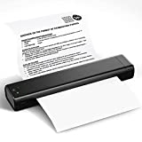 Portable Printers Wireless for Travel - COLORWING M08F-A4 Bluetooth Thermal Printer, Suitable for Mobile Office, Support 8.26' X 11.69' A4 Size Thermal Paper, Compatible with Android and iOS Phone