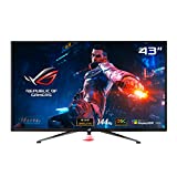 ASUS ROG Swift PG43UQ 43” 4K HDR DSC Gaming Monitor, (3840 x 2160), 144Hz, G-SYNC Compatible, 1ms, Eye Care, DisplayHDR 1000, DisplayPort HDMI USB, Aura Sync