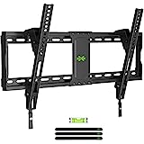 USX MOUNT TV Wall Mount Tilting Brackets for Most 37'-90' Flat Curved Screen TVs, Wall Mount TV Bracket with Max VESA 600x400mm, Weight Capacity 132lbs, Low Profile Space Saving for 16', 24' Stud