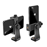 SharingMoment Premium Smartphone Holder/Vertical and Horizontal Tripod Mount Adapter Rotatable Bracket with 1/4 inch Screw/Adjustable Clip for iPhone, Android Cell Phone, Selfie Stick, Camera Stand