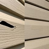 Vinyl Siding Repair Kit, White Durable Self-Adhesive Vinyl Siding Patch Cut to Fit Freestyle Cover Any Cracks, Holes, or Blemishes on PVC Fence Repair Kit(6 Pack)